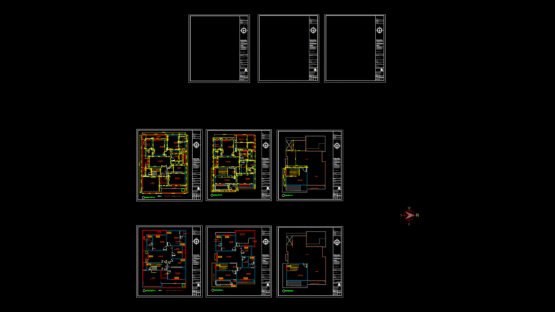 Multi-Floor Residential Working Plan with MEP Integration