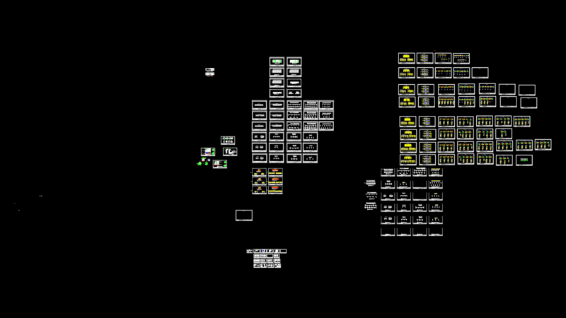 Electrical Floor Plan for Commercial Function Hall with Kitchen