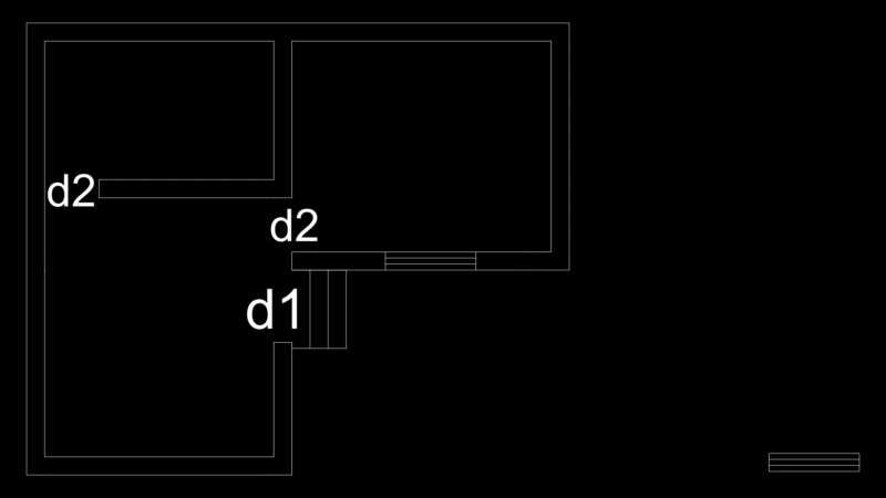 Parametric Stair Detail Section with Adjacent Floor Layouts