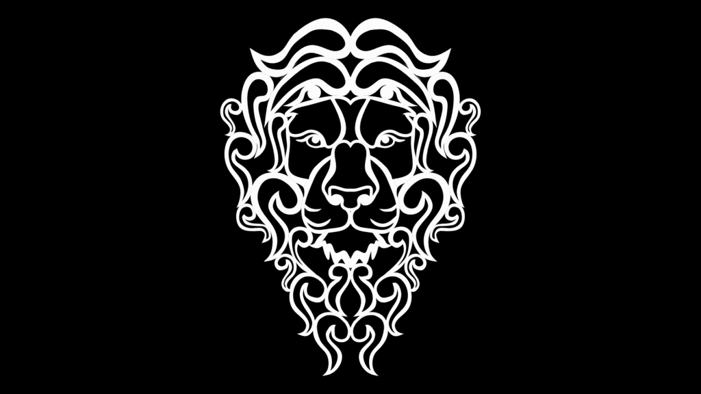 Ornamental Lion Head Vector Pattern for CNC Cutting