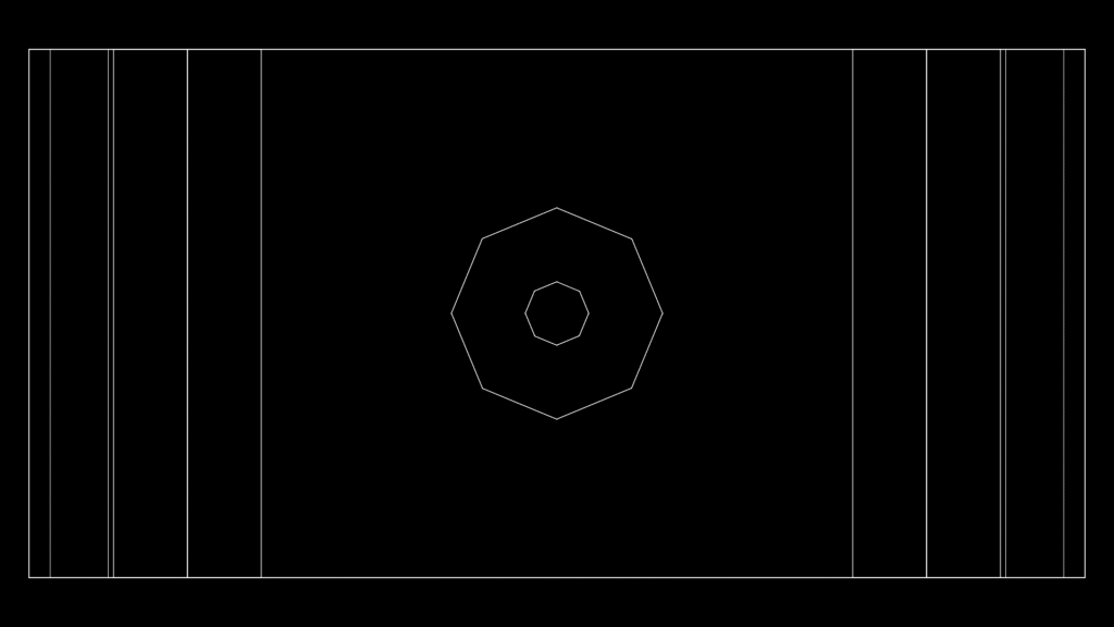 3D Octagonal Washer/Spacer Component Model in Millimeters