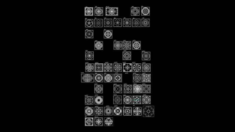 Ornamental Medallion Patterns for Decorative Inlays and Mosaics