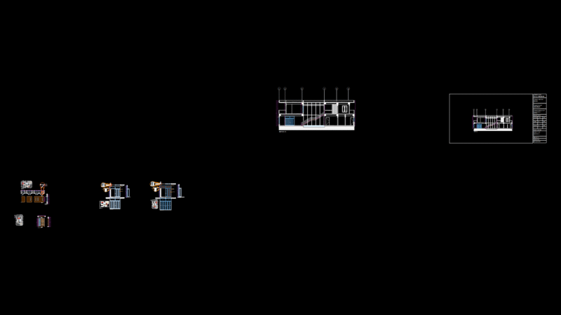 Residential Window Closure System Section and Elevation Detail