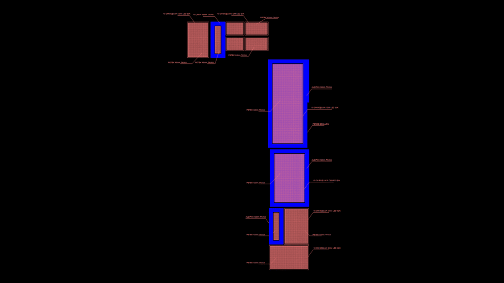 Ceiling plan Detail with Integrated Ceiling Systems for Cafeteria