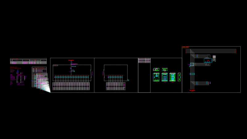 Electrical Distribution Panel PB-2F-1 Single Line Diagram IP42