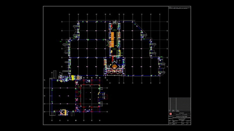 Exhibition Center Ground Floor Plan with Fuaye Renovation
