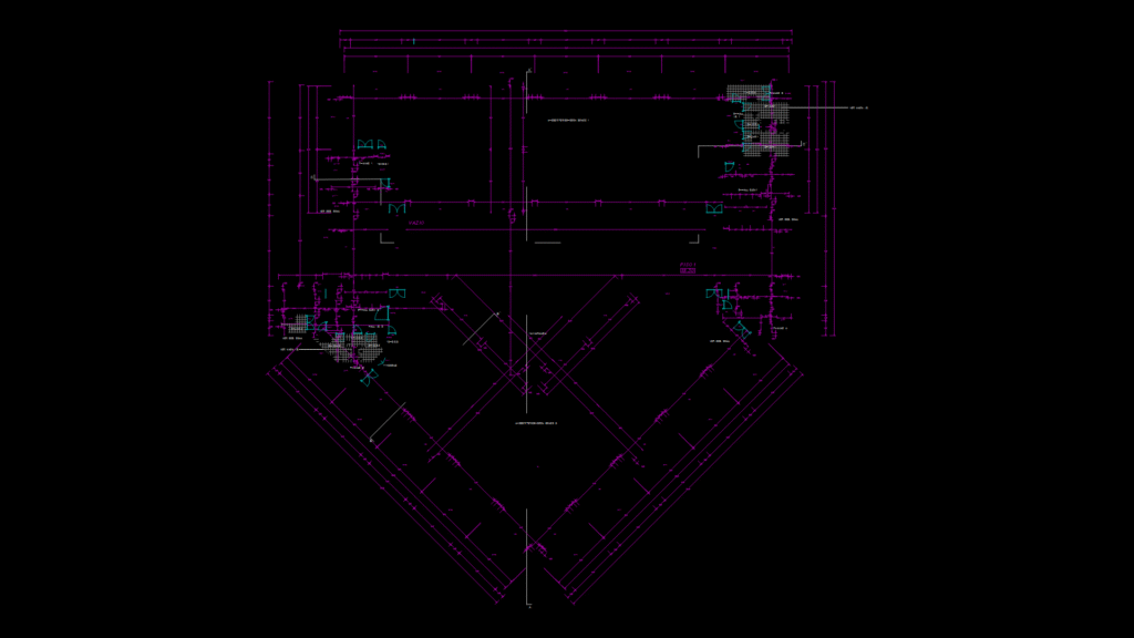 First Floor Architectural Plan with Open Office Space Layout