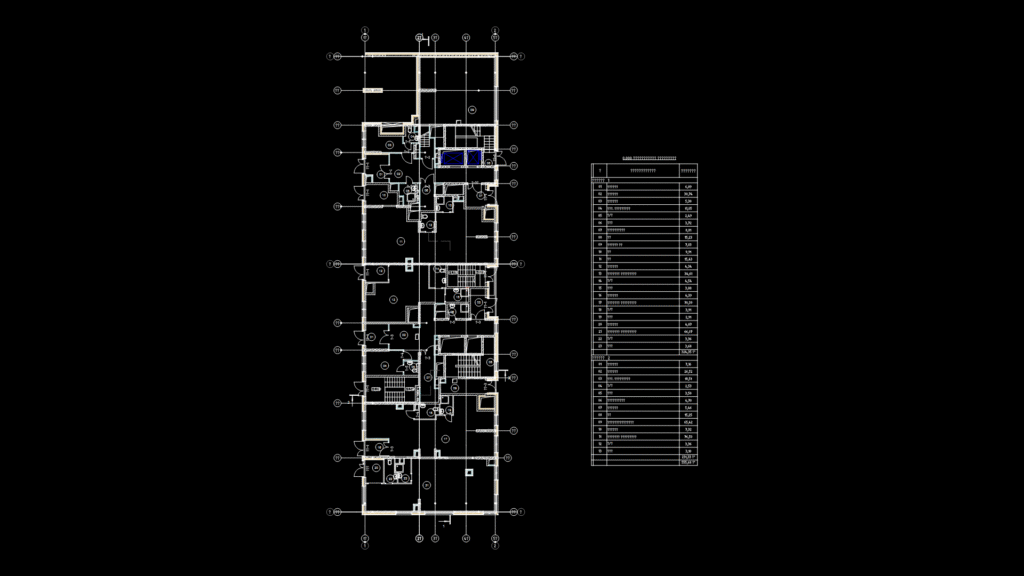 First Floor Plan for Multi-Unit Residential Building in Russia