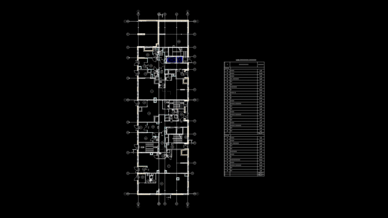 First Floor Plan for Multi-Unit Residential Building in Russia