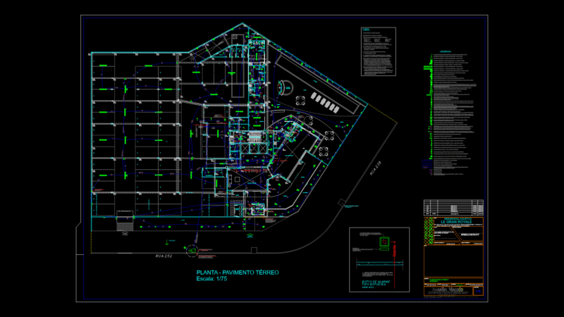 Ground floor Electrical Plan for Multi-Story Residential Complex