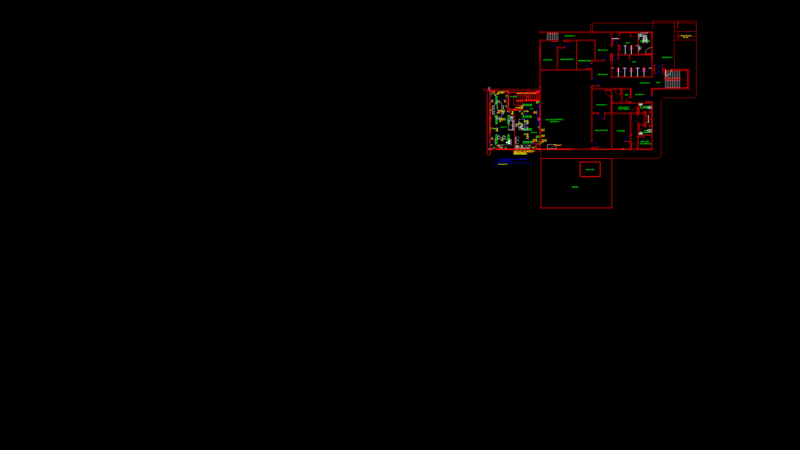 Ground Floor Electrical Plan with Embedded Conduit Distribution