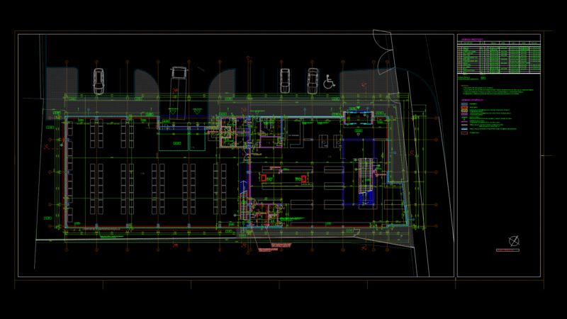 Ground floor Plan for Retail Building with Staff Facilities