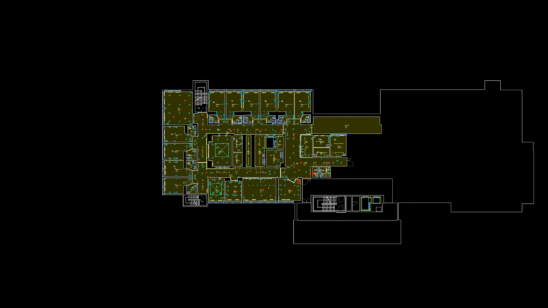 Healthcare Facility Floor Plan: Medical Station 51 with MEP Systems