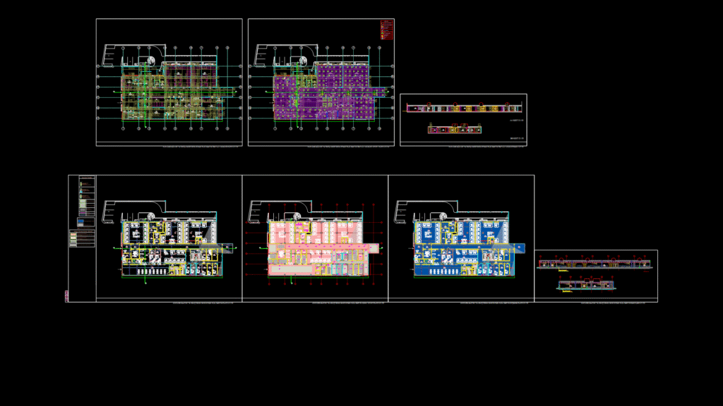 Hospital Implementation Project Floor Plans with MEP Integration