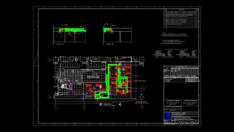 HVAC Ductwork Plan for Building Basement with Fancoil Units