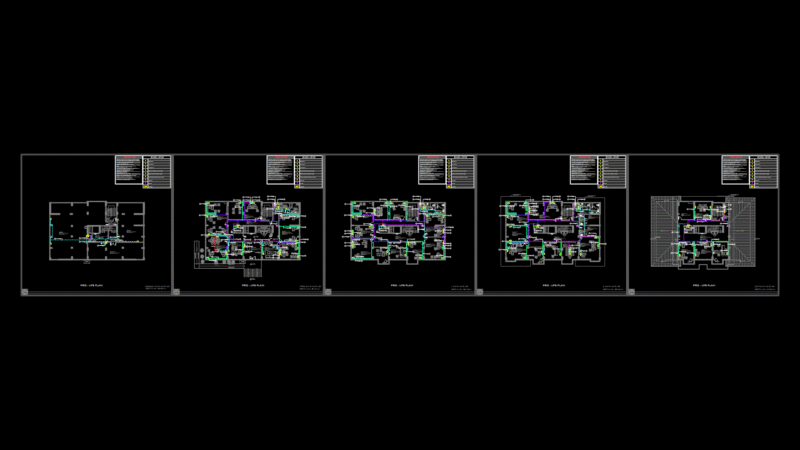 Multi-Floor Power & Data Outlet Plan with UPS Integration