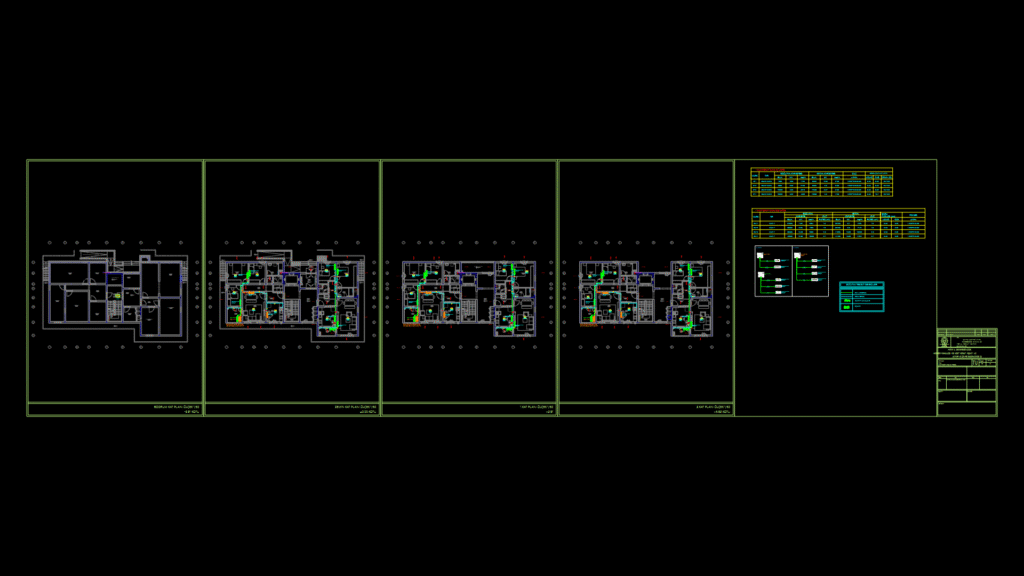 Multi-Level Air Conditioning System Plan for Type B Residential Block