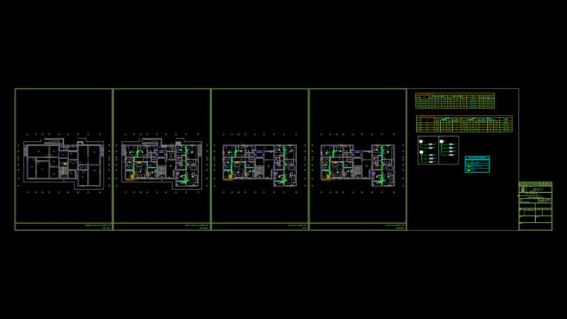 Multi-Level Air Conditioning System Plan for Type B Residential Block