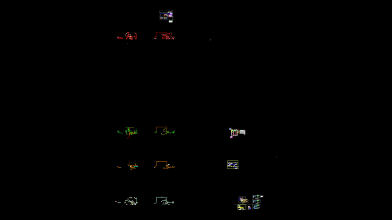 Multi-System Electronics Layout Plan with Fire Alarm, CCTV and Sound Systems