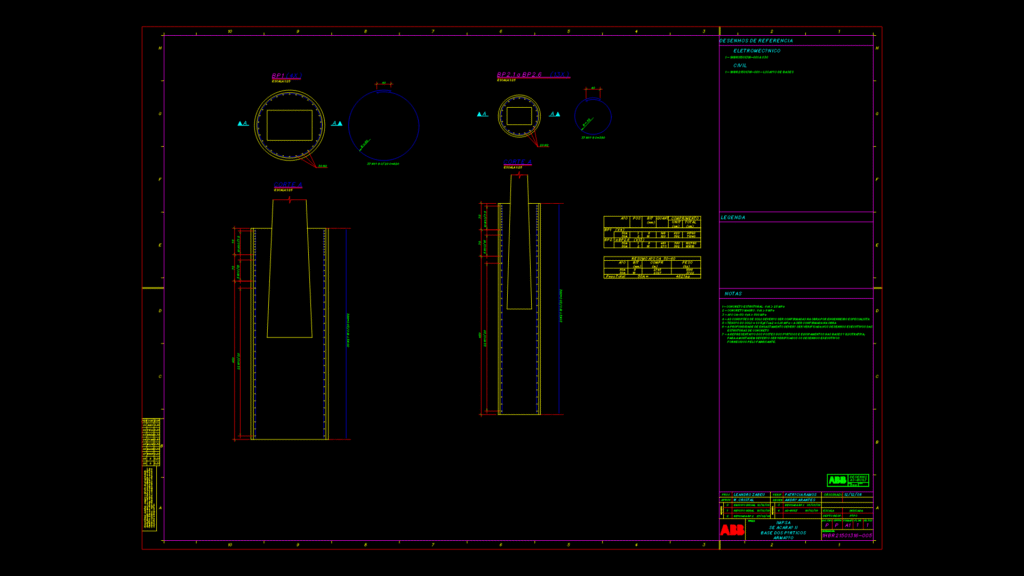 Reinforcement Detail Drawing for Gantry portal Foundations