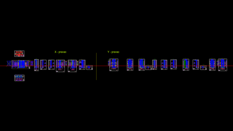 Reinforcement Details for Columns and Walls from +3.20 to +6.20 Level