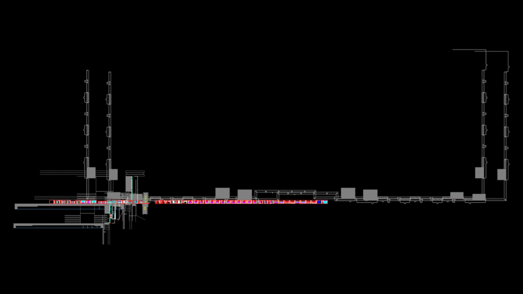 Sacombank Building Elevation Section with LED Lighting System