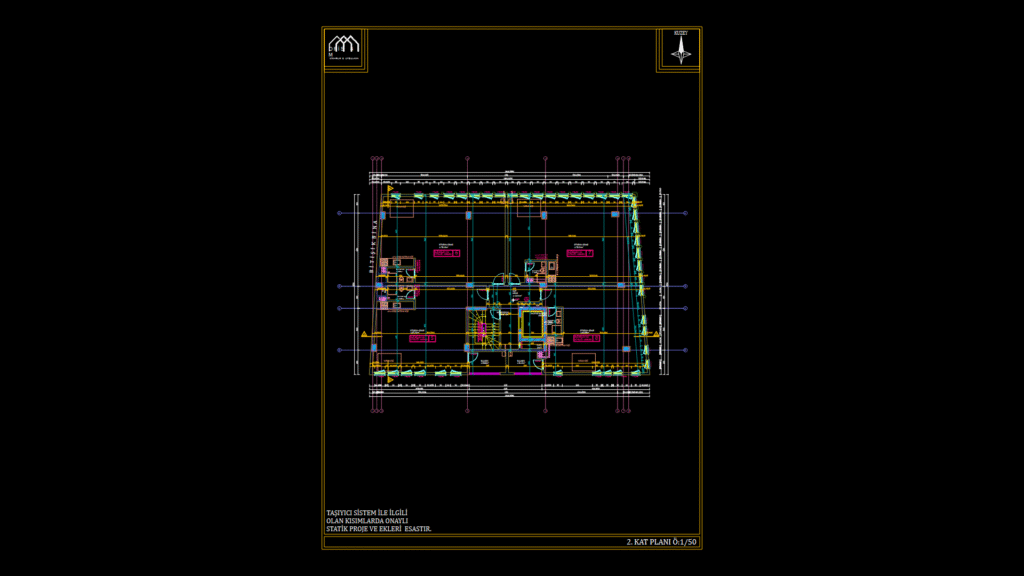 Second Floor Plan of Multi-Unit Residential Building with Protected Stairwell