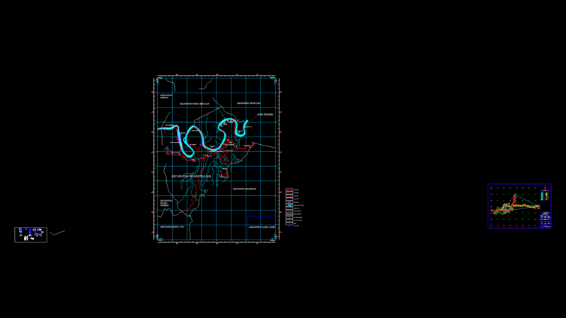 Section Plan Drawing for Water Control Gate System with RC Structure