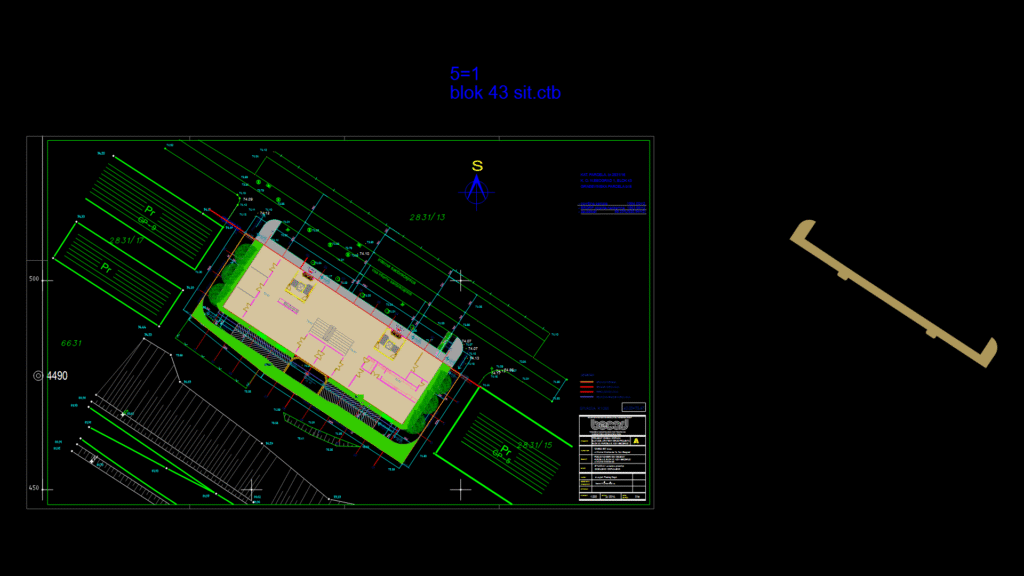 Site Plan for Commercial-Service building with Heated Access Ramps