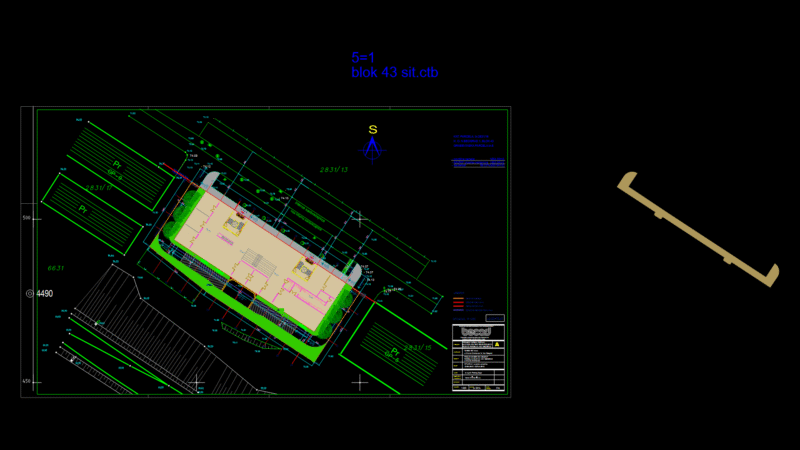 Site Plan for Commercial-Service building with Heated Access Ramps