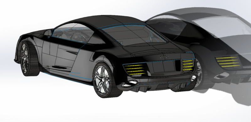 AUDI R8 SOLIDWORKS SURFACE DESIGN SPORTS CAR