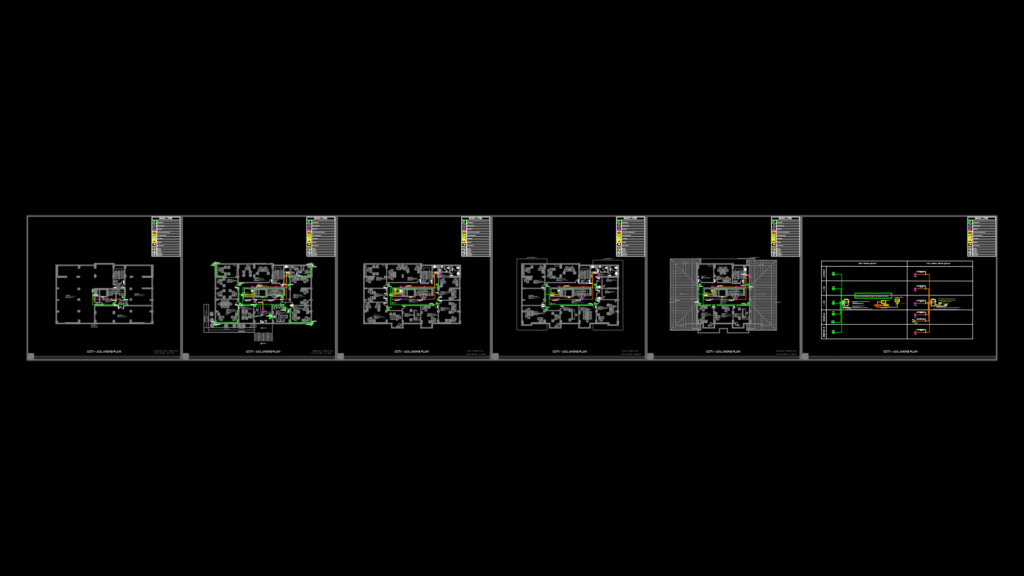 Multi-Floor CCTV and Emergency Announcement System Plan