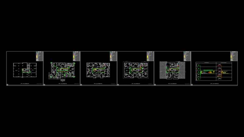 Multi-Floor CCTV and Emergency Announcement System Plan
