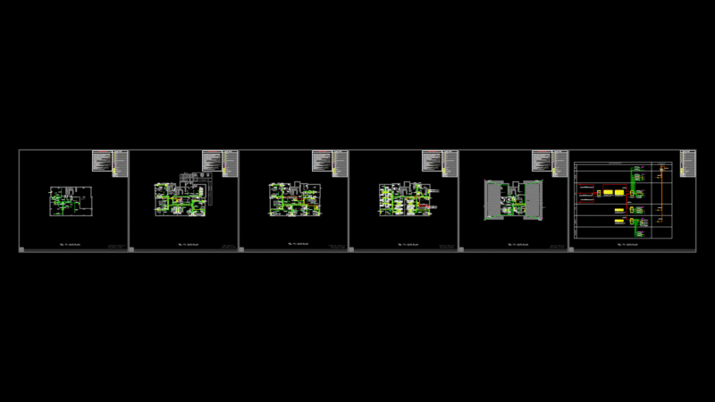 Multi-Floor Data-Telecom-TV Network Plan for Educational Facility