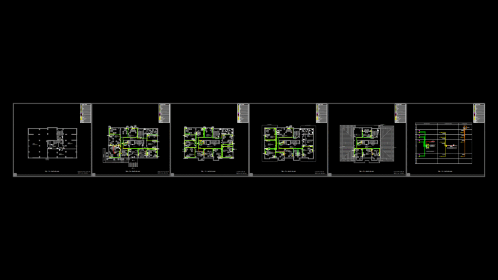 Multi-Floor Telecommunication Infrastructure Plan for Building No.1