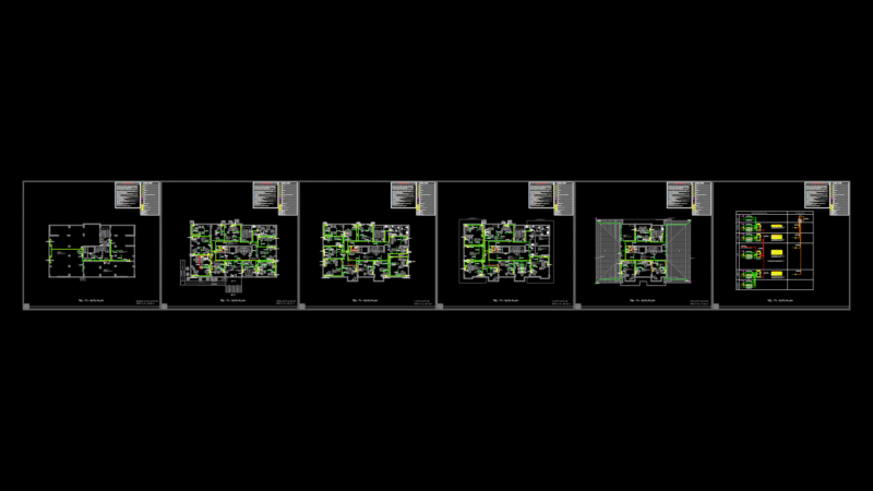 Multi-Floor Telecommunications Network Plan for Building no.1 (SAMÜ)
