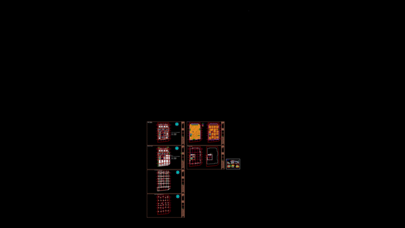 Multi-Unit Apartment Building Structural & Floor Plans with Beam Layout