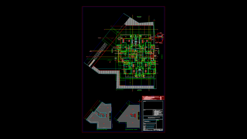 Multifamily Residential Floor Plan with Typical Unit Layouts