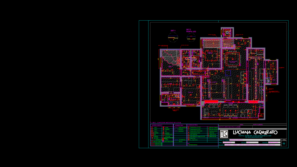 Residential Apartment mep Plan with Lighting and Ceiling Details