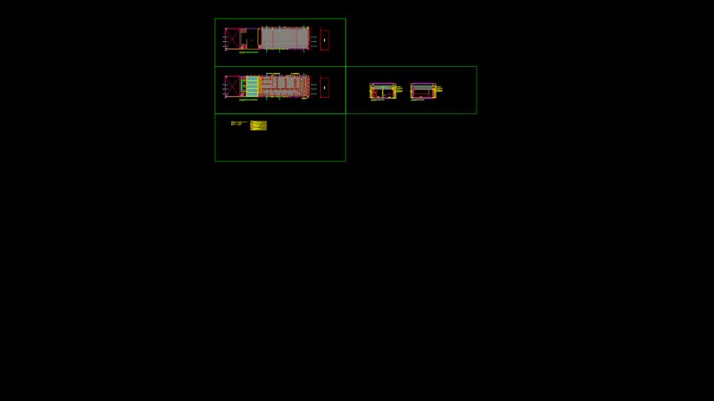 Restaurant Ceiling Plan with Lighting Layout for Dining and Kitchen Areas