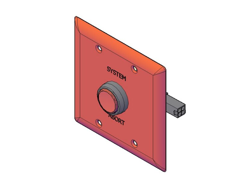 Abort Switch 3D DWG Model