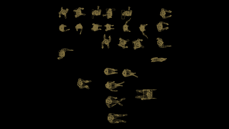 3D Human Figure Blocks Collection for Architectural Plans