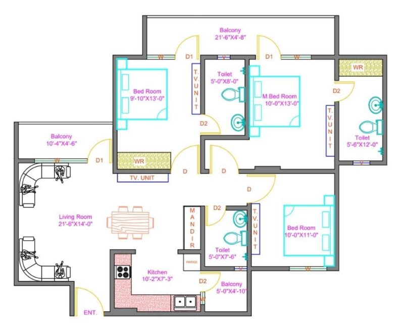 Apartment floor plan