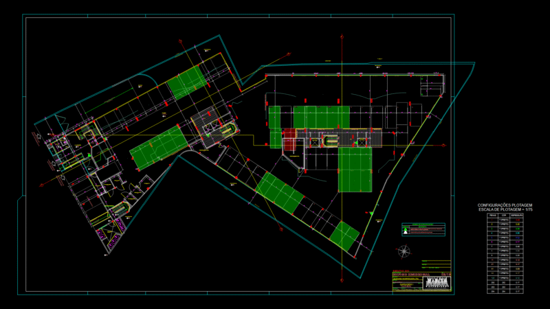 G1 Level Floor Plan for Multi-Wing Commercial Structure