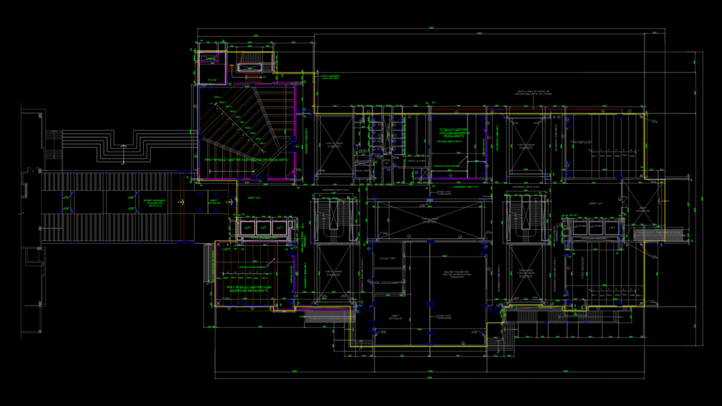 Lecture Hall Ground floor Plan for Educational Institution