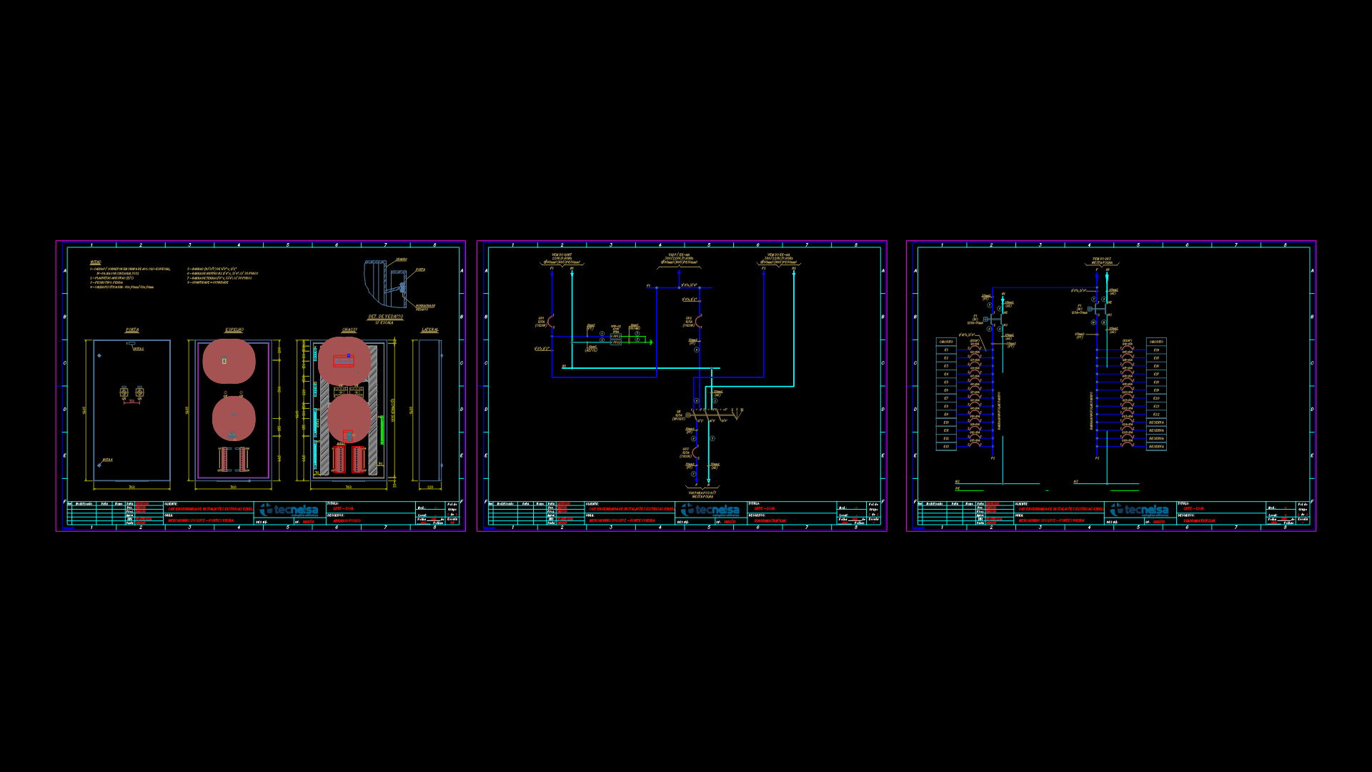 Distribution Panel Model Retail Electrical Distribution Panel Diagram for QDTE Store | Designs CAD