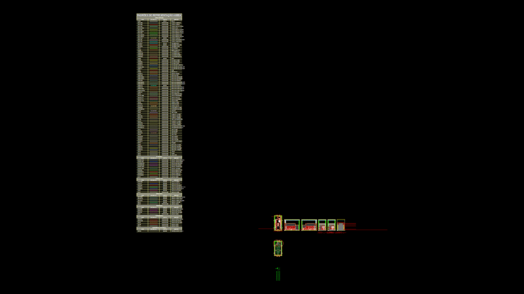 Retail Space Lighting and Fire Safety Plan with Equipment Legend