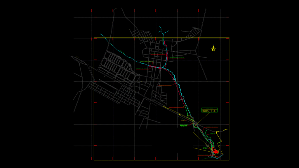 Sanitary Sewage System Layout Plan for Campo Florido, Brazil