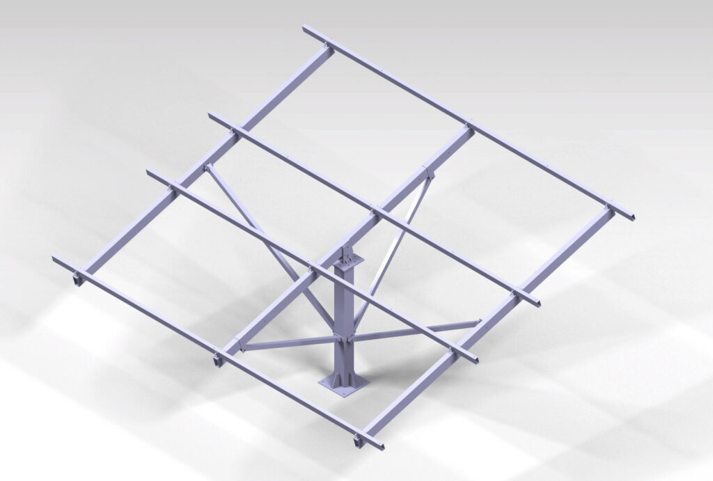 Manual Tracking Solar Panel Structure