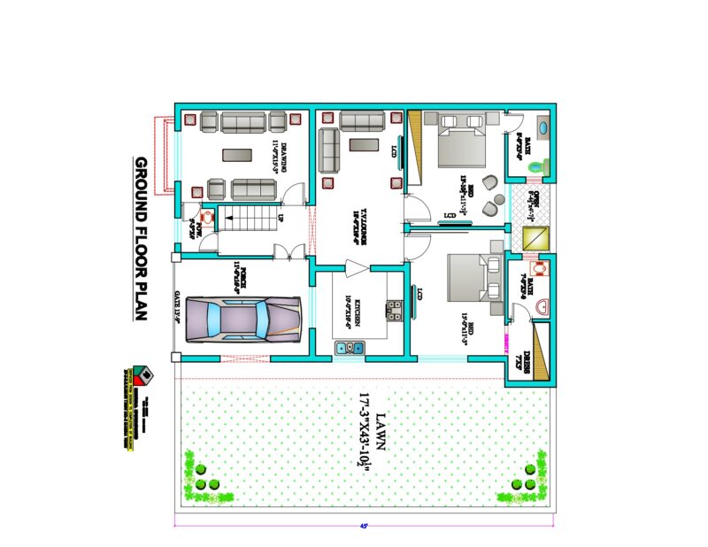 House Floor Plan Residential House Plan Proposed House Plan